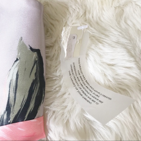 ELIZA J Mikado Floral Print Cocktail Dress Spaghetti Strap Gray Pink Size 8 New - Picture 5 of 14